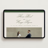 "Emerson" - Wedding Website in Evergreen by Kelly Watkins - Desktop Design