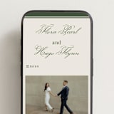 "Emerson" - Wedding Website in Evergreen by Kelly Watkins - Mobile Layout