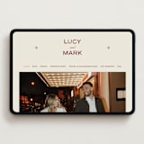 "Rose Ink" - Wedding Website in Rust by Ani Somi - Desktop Design