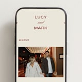 "Rose Ink" - Wedding Website in Rust by Ani Somi - Mobile Layout