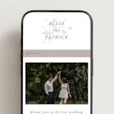 "Autumnal" - Wedding Website in Fawn by AK Graphics - Mobile Layout