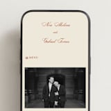 "Borders" - Wedding Website in Cherry by Ani Somi - Mobile Layout