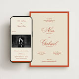 "Borders" - Wedding Website in Cherry by Ani Somi - Match Your Stationery