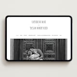 "Formal Minimalist" - Wedding Website in Silk by Kelly Schmidt - Desktop Design