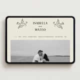 "Milagro" - Wedding Website in Ivory by Ani Somi - Desktop Design