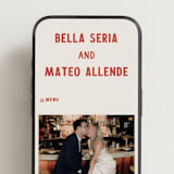 "Coyota" - Wedding Website in Sierra by Ani Somi - Mobile Layout