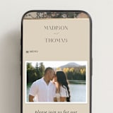 "Madison" - Wedding Website in Thyme by Itsy Belle Studio - Mobile Layout
