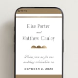 "Linear" - Wedding Website in Silk by Laura Hankins - Mobile Layout