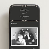 "Timeless Nature" - Wedding Website in Ebony by Ana de Sousa - Mobile Layout