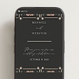 "Timeless Nature" - Wedding Website in Ebony by Ana de Sousa - Mobile Layout