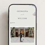 "meet me in the garden" - Wedding Website in Cornflower by Grae - Mobile Layout