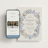 "meet me in the garden" - Wedding Website in Cornflower by Grae - Match Your Stationery