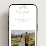"Meadow" - Wedding Website in Spring Mist by Erin L. Wilson - Mobile Layout