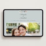 "Blue Garden" - Wedding Website in Mist by Hannah Williams - Desktop Design