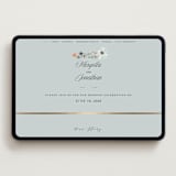 "Blue Garden" - Wedding Website in Mist by Hannah Williams - Desktop Design