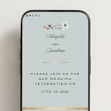 "Blue Garden" - Wedding Website in Mist by Hannah Williams - Mobile Layout