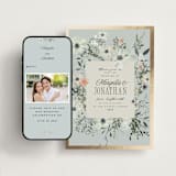 "Blue Garden" - Wedding Website in Mist by Hannah Williams - Match Your Stationery