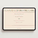 "Esther's garden" - Wedding Website in Ivory by Jennifer Wick - Desktop Design