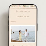 "Esther's garden" - Wedding Website in Ivory by Jennifer Wick - Mobile Layout