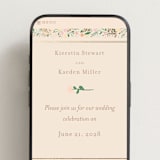 "Esther's garden" - Wedding Website in Ivory by Jennifer Wick - Mobile Layout