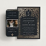 "Regency Grace" - Wedding Website in Onyx by Ana de Sousa - Match Your Stationery