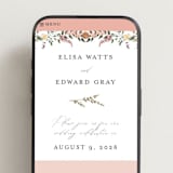 "Blooming Vine" - Wedding Website in Blush by Susan Moyal - Mobile Layout