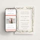 "Blooming Vine" - Wedding Website in Blush by Susan Moyal - Match Your Stationery