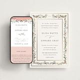 "Blooming Vine" - Wedding Website in Blush by Susan Moyal - Match Your Stationery