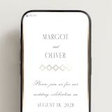 "The Ritz" - Wedding Website in Quartz by Kristie Kern - Mobile Layout