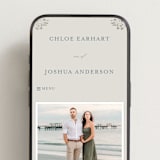 "Floral Romance" - Wedding Website in Something Blue by Gwen Bedat - Mobile Layout