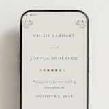"Floral Romance" - Wedding Website in Something Blue by Gwen Bedat - Mobile Layout