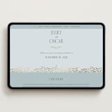 "Enchanted" - Wedding Website in Mist by Laura Hankins - Desktop Design