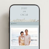 "Enchanted" - Wedding Website in Mist by Laura Hankins - Mobile Layout