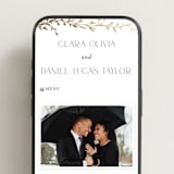 "Delicate Vine" - Wedding Website in Alabaster by Susan Moyal - Mobile Layout