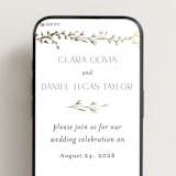 "Delicate Vine" - Wedding Website in Alabaster by Susan Moyal - Mobile Layout