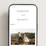 "Intertwined" - Wedding Website in Pearl by Janean Hinger - Mobile Layout