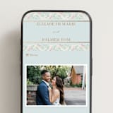 "Castle" - Wedding Website in Hummingbird by Claudia Orengo - Mobile Layout
