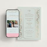 "Castle" - Wedding Website in Hummingbird by Claudia Orengo - Match Your Stationery