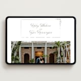 "Flowering Vine" - Wedding Website in Bluebell by Everett Paper Goods - Desktop Design