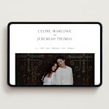 "Left Align" - Wedding Website in Silk by Kelly Schmidt - Desktop Design