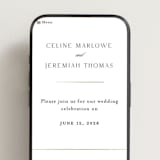 "Left Align" - Wedding Website in Silk by Kelly Schmidt - Mobile Layout