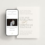 "Left Align" - Wedding Website in Silk by Kelly Schmidt - Match Your Stationery