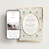 "Vintage Palms" - Wedding Website in Sand by Maria Alou - Match Your Stationery