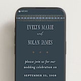 "Sadie" - Wedding Website in Periwinkle by Erin German - Mobile Layout