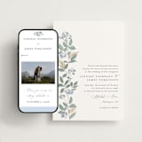 "Climbing Florals" - Wedding Website in Sapphire by Olivia Raufman - Match Your Stationery