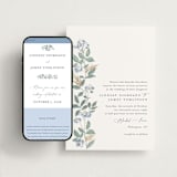 "Climbing Florals" - Wedding Website in Sapphire by Olivia Raufman - Match Your Stationery