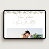 "Gold Crest" - Wedding Website in Ivory by Mansi Verma - Desktop Design