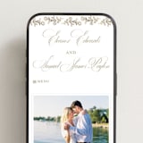 "Gold Crest" - Wedding Website in Ivory by Mansi Verma - Mobile Layout