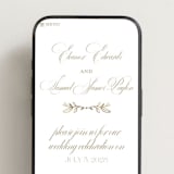 "Gold Crest" - Wedding Website in Ivory by Mansi Verma - Mobile Layout