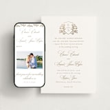 "Gold Crest" - Wedding Website in Ivory by Mansi Verma - Match Your Stationery